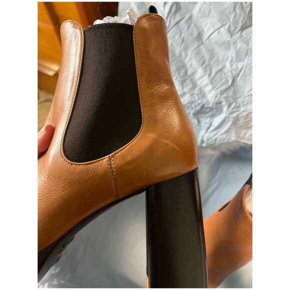 Authentic Prada Panosh Platform Chelsea Boots - Cognac. - Picture 5 of 13